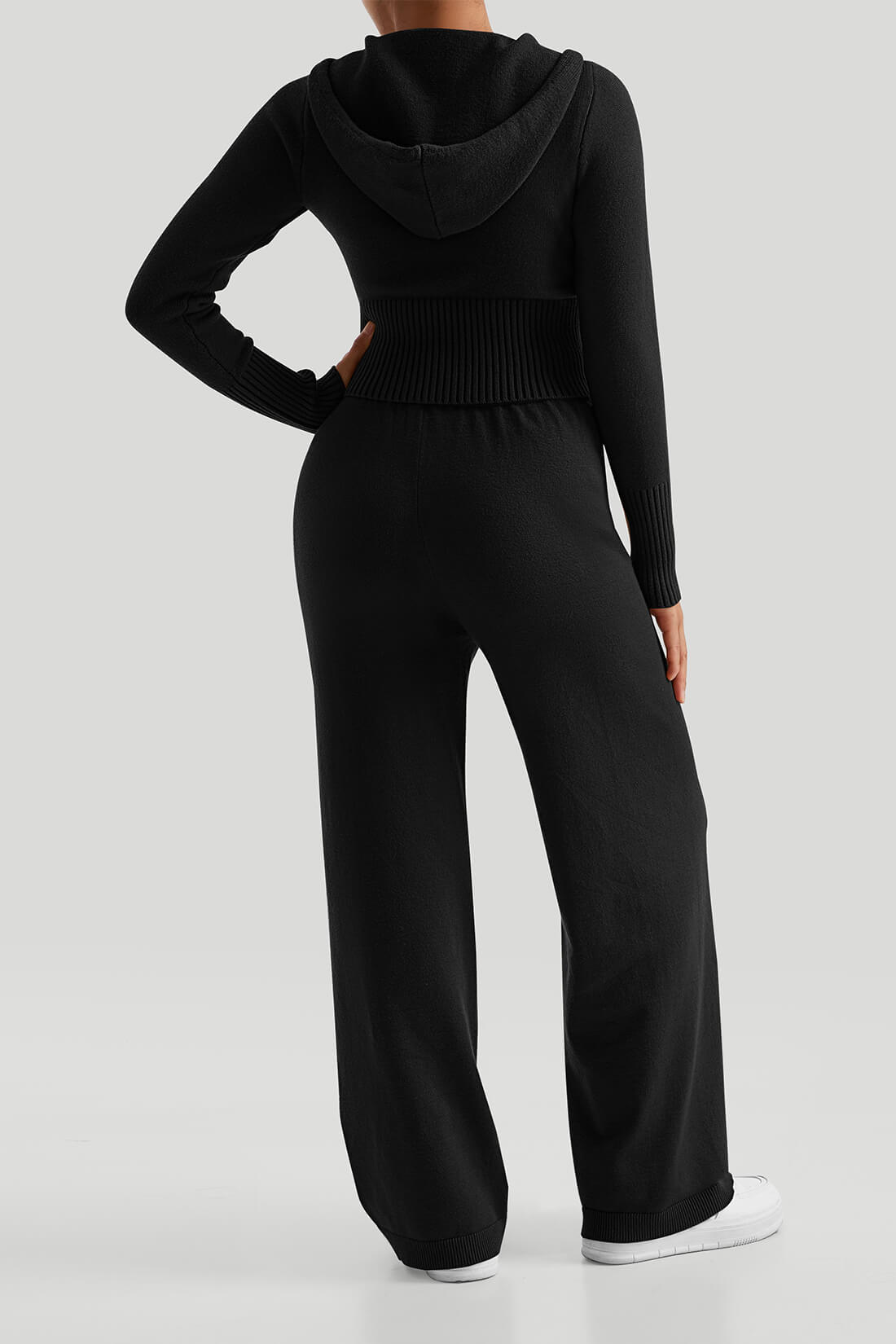 Blusa Fashion com Zíper Duplo Preto Zafire