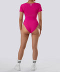 Body Modelador com Mangas Curtas – Controle e Conforto Rosa Zafire