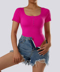Body Modelador com Mangas Curtas – Controle e Conforto Rosa Zafire
