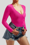 Body com Decote V Rosa Zafire