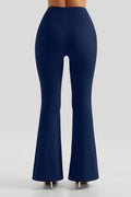 Calça Flare de Cintura Alta - Elegância e Modelagem Justa Azul Zafire