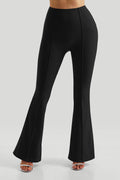 Calça Flare de Cintura Alta - Elegância e Modelagem Justa Preto Zafire