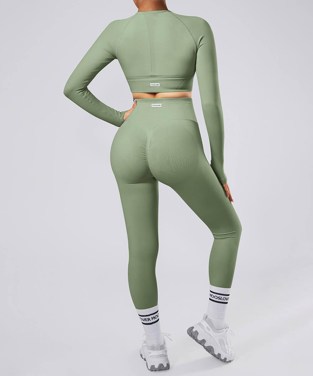 Conjunto 3 Peças com Blusa Verde Zafire