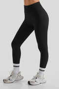 Legging Cintura Alta com Costura - Estilo e Conforto Preto Zafire