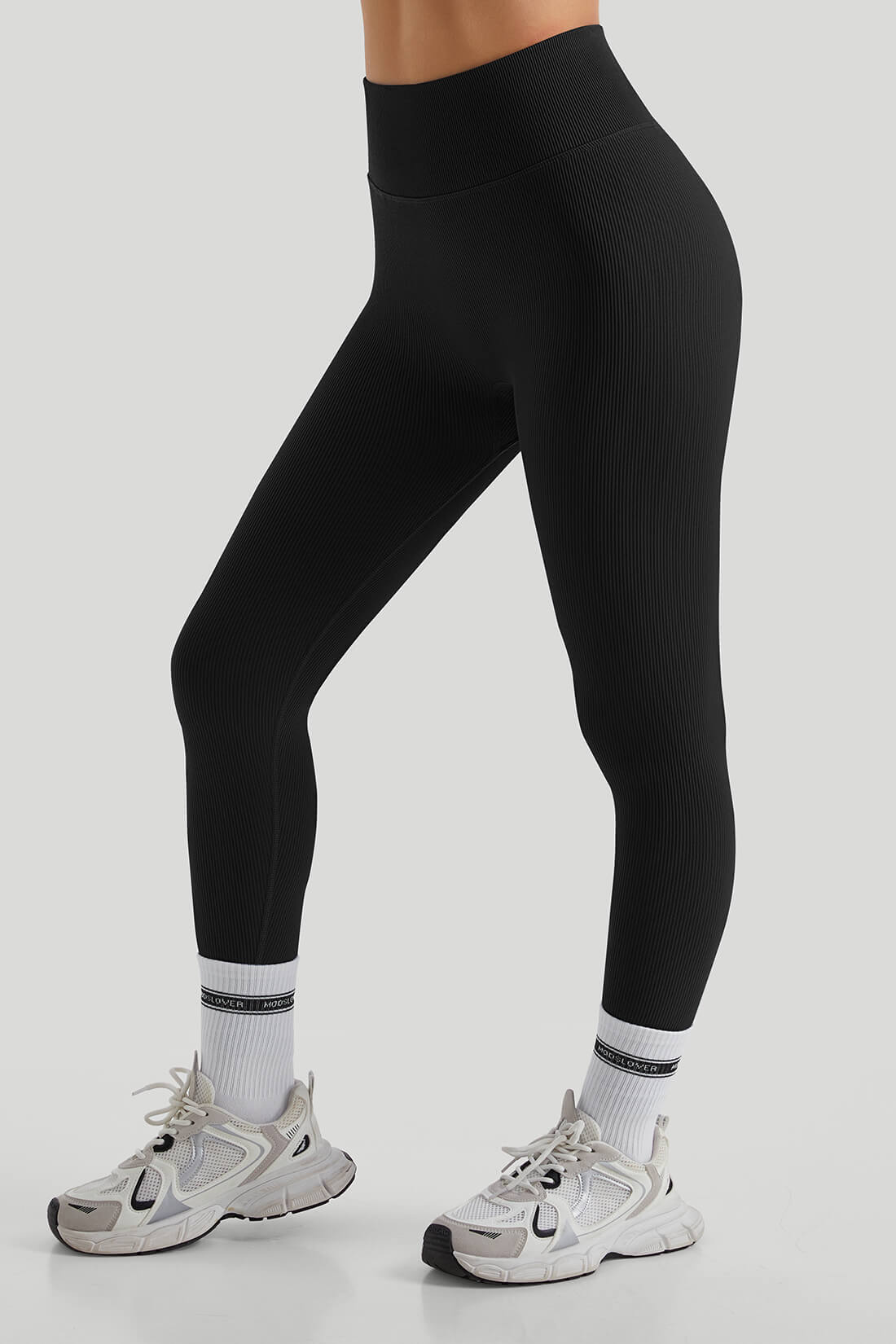 Legging Cintura Alta com Costura - Estilo e Conforto Preto Zafire
