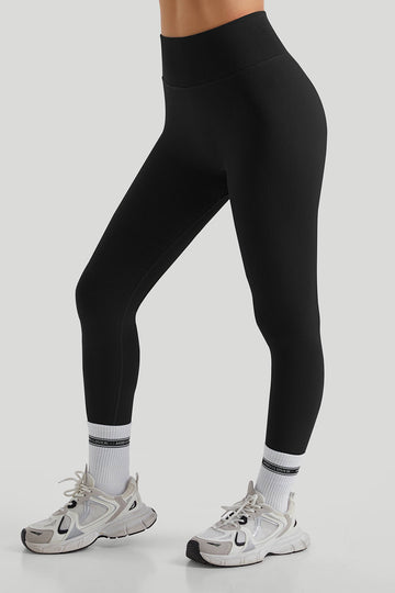 Legging Cintura Alta com Costura - Estilo e Conforto Preto Zafire