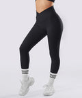 Legging Cintura V Modeladora - Conforto e Estilo Perfeito Preto Zafire