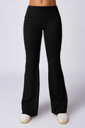 Legging Flare de Cintura Alta - Estilo e Conforto Preto Zafire