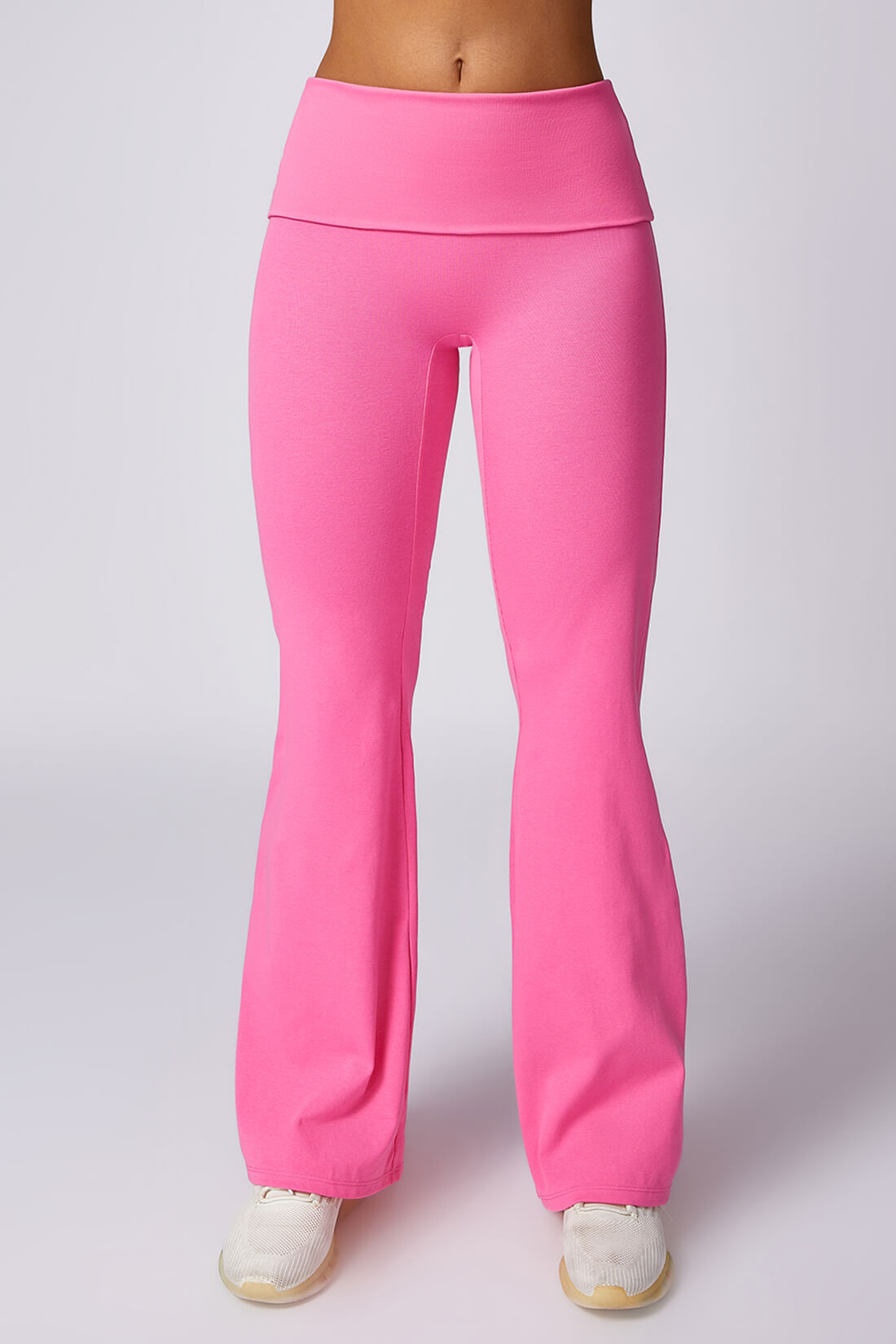 Legging Flare de Cintura Alta - Estilo e Conforto Rosa Zafire