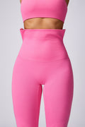 Legging Flare de Cintura Alta - Estilo e Conforto Rosa Zafire