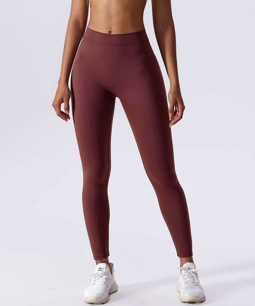 Legging Modeladora com V nas Costas Vermelho Zafire