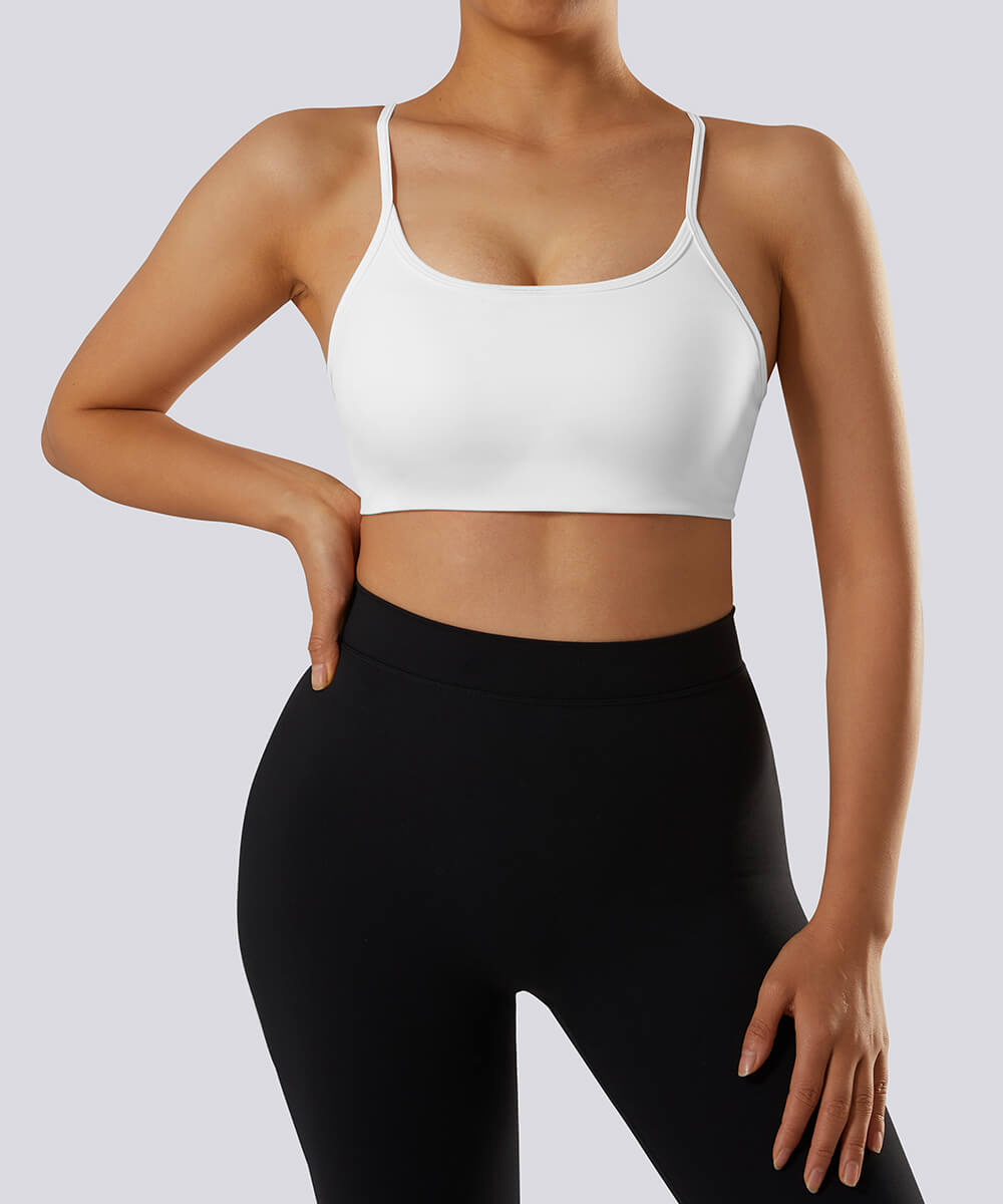 Sutia com Alcas Multiplas – Estilo e Suporte com Costas Abertas Branco Zafire