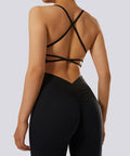 Sutia com Alcas Multiplas – Estilo e Suporte com Costas Abertas Preto Zafire