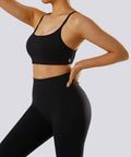 Sutia com Alcas Multiplas – Estilo e Suporte com Costas Abertas Preto Zafire
