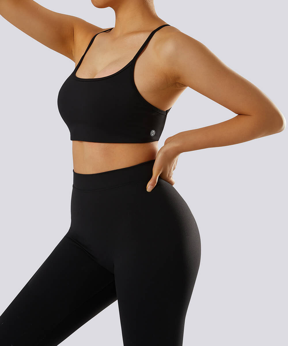 Sutia com Alcas Multiplas – Estilo e Suporte com Costas Abertas Preto Zafire