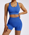 Top Esportivo com Alças Múltiplas – Suporte e Conforto Azul Zafire