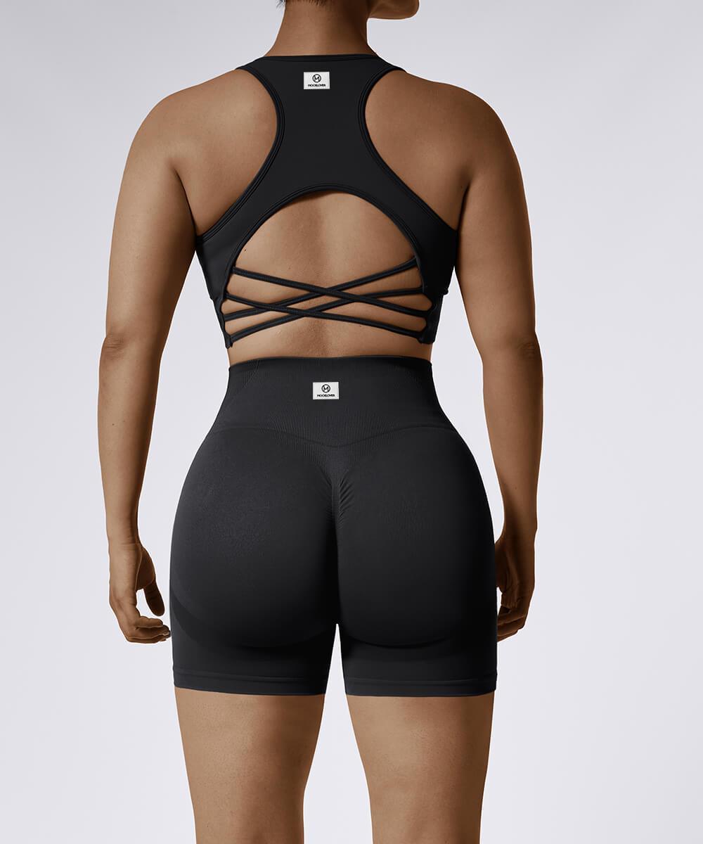 Top Esportivo com Alças Múltiplas – Suporte e Conforto Preto Zafire