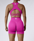 Top Esportivo com Alças Múltiplas – Suporte e Conforto Rosa Zafire