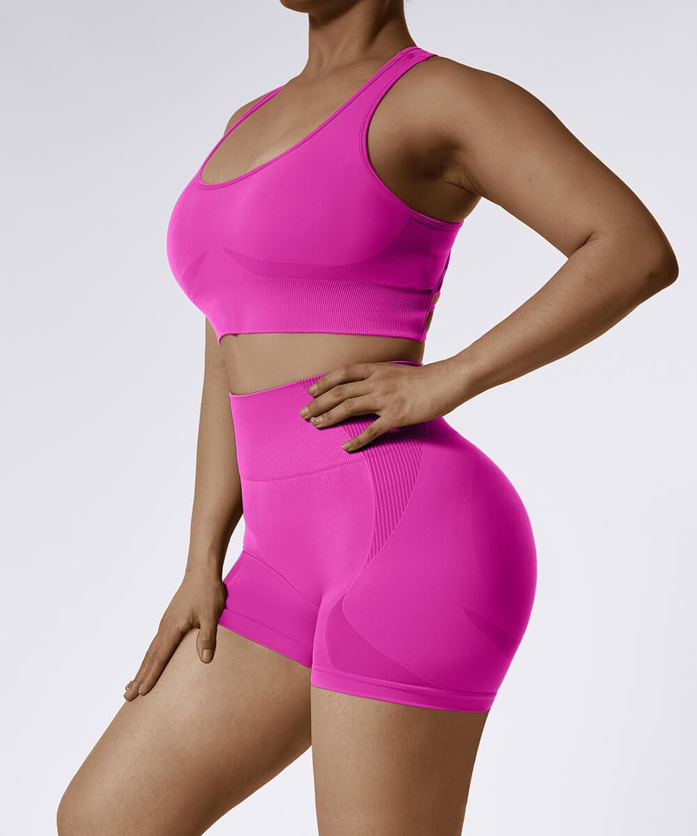 Top Esportivo com Alças Múltiplas – Suporte e Conforto Rosa Zafire