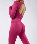 Top com Mangas Longas e Costas Abertas – Estilo e Elegância Rosa Zafire